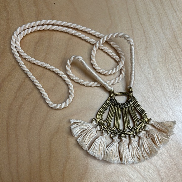 Noonday Collection Floral Fan Necklace - Picture 1 of 5